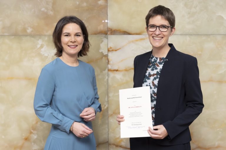 Glückwünsche an Staatsministerin Anna Lührmann